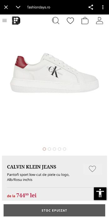 Vând adidas Calvin Klein originali din piele nr.43