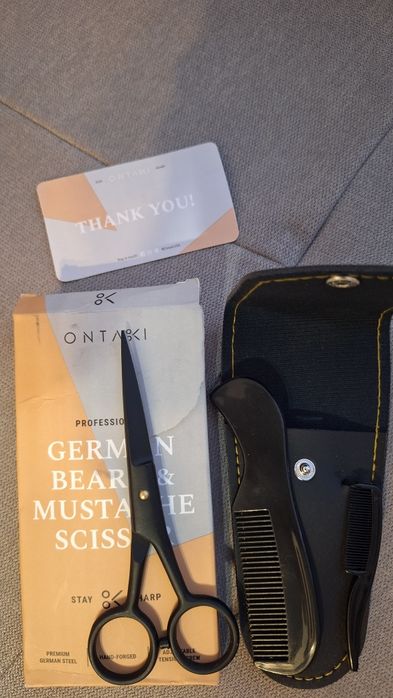 Foarfece ONTAKI pentru barbă și mustață, 5" - foarfece profesionale