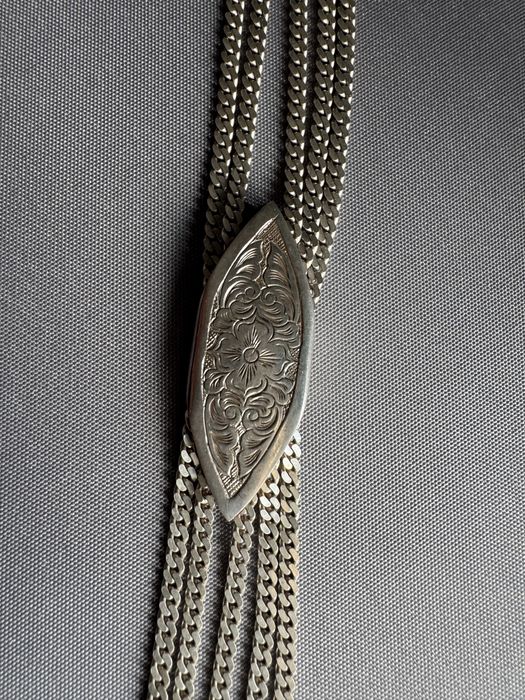 Lant din argint pentru ceas