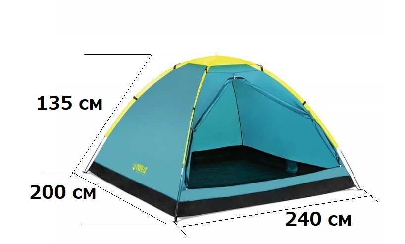 Палатка BestWay-68143b 4-местная 240x200x135 см Доставка бесплатно
