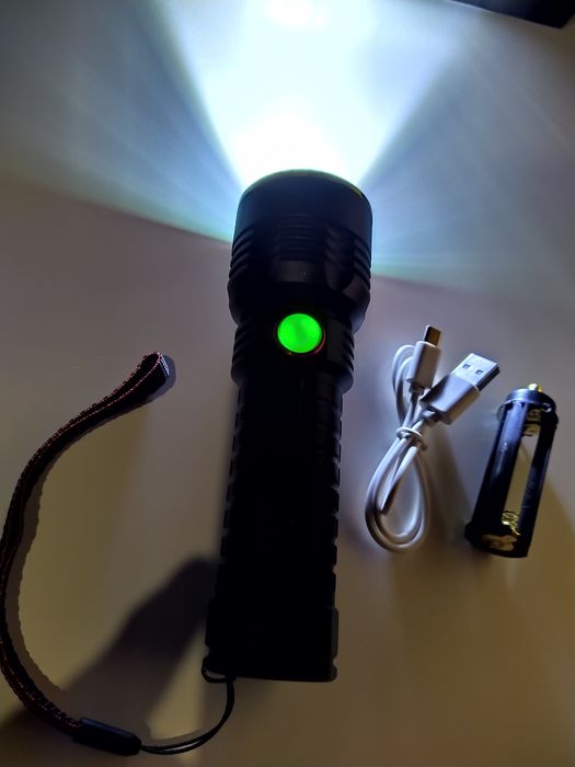 Lanterna LED MMC-P50 Incarcare USB Acumulator 1x18650