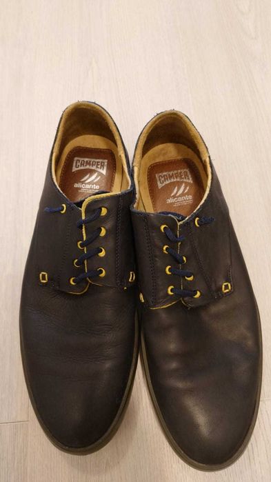 Pantofi piele casual barbati, Camper Alicante, albastru inchis, 44