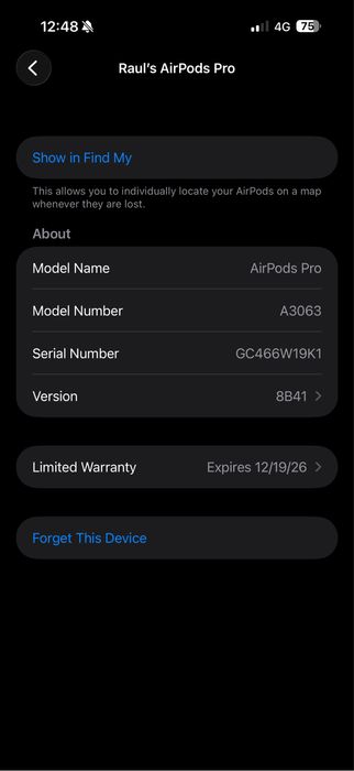 AirPods Pro 3 Carcasa + casca dreapta