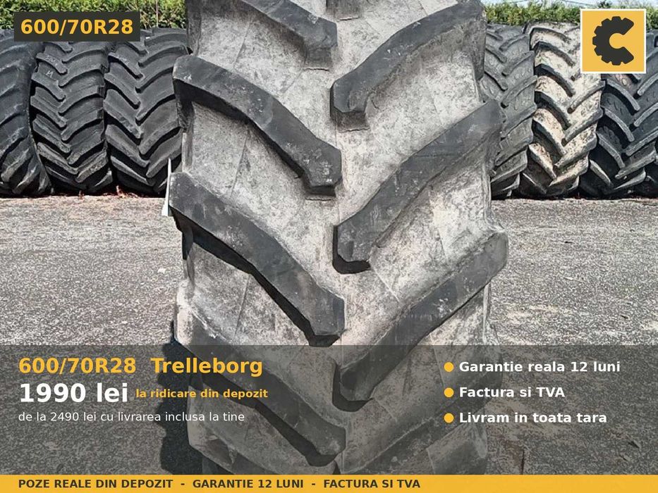 Cauciucuri 600/70R28 Trelleborg Anvelope Tractor MARE Fata SH TVA
