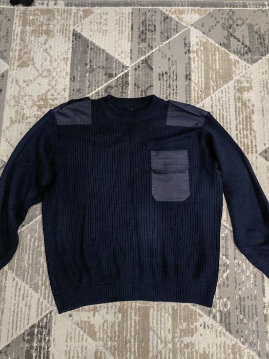 Мужской свитер синий