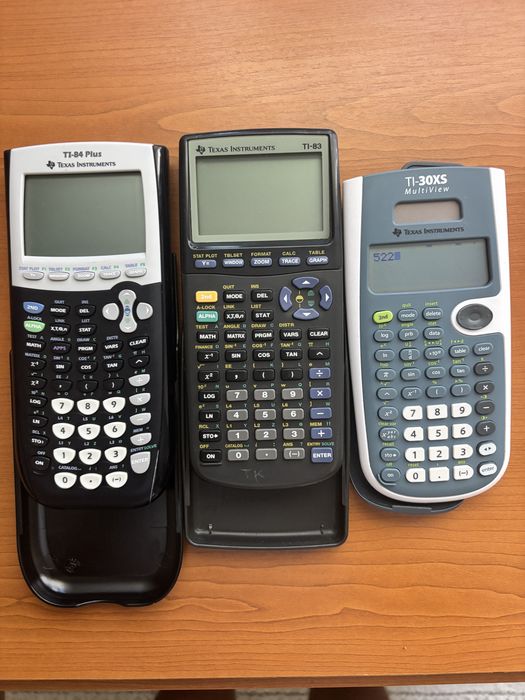 REDUCERE 20% – ACUM 680 LEI / TOATE 3 calculatoare Texas Instruments – TI-84 Plus, TI-83, TI-30XS MultiView