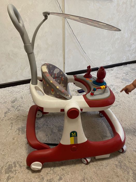 Ходунки детские бордовые