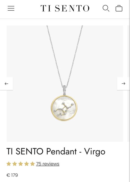 Ti Sento медальон съзвездие Дева