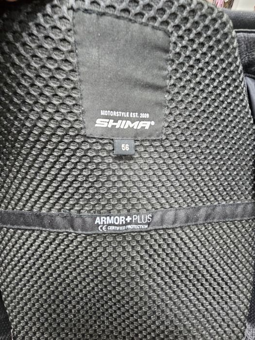 Geacă moto de vară piele +mesh Shima  56 XL-XXL