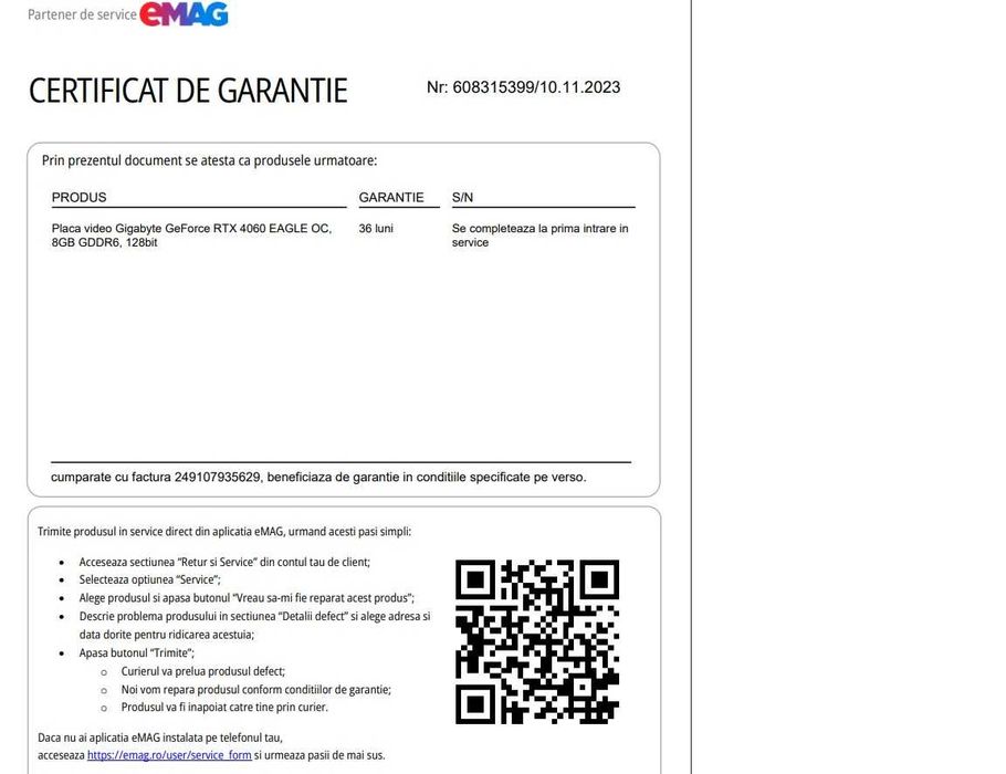 placa video RTX 4060