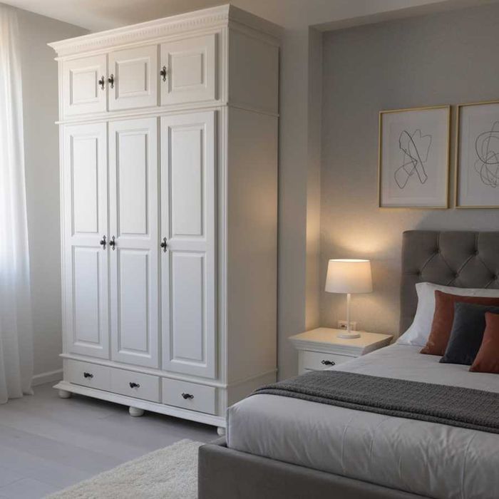 Dulap suprainaltat Bucovina, 3 + 3 usi + 2 sertare, lemn masiv