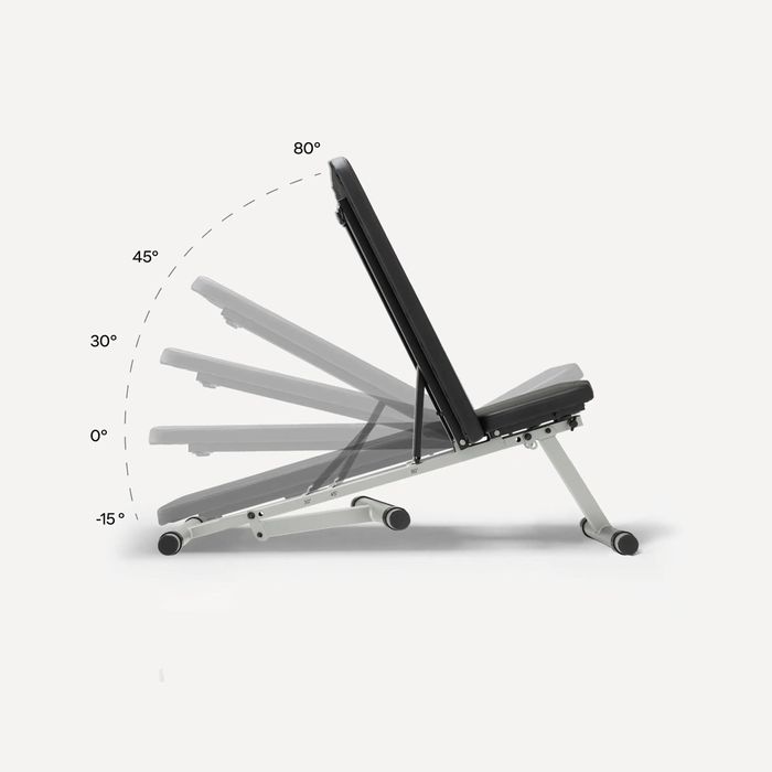 Bancă de culturism, pliabilă, cu grad de - produs resigilat Decathlon