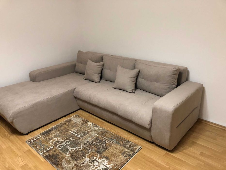 Canapea extensibila Mobexpert cu lada pentru depozitare, L.244 x l.190 x h.80