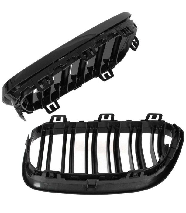 Grile duble BMW Seria 2 F22 F23 F87, 2014-2021, Negru Lucios, RADUS