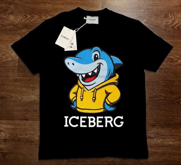 Ново топ Мъжка тениска блуза фланелка ICEBERG памук