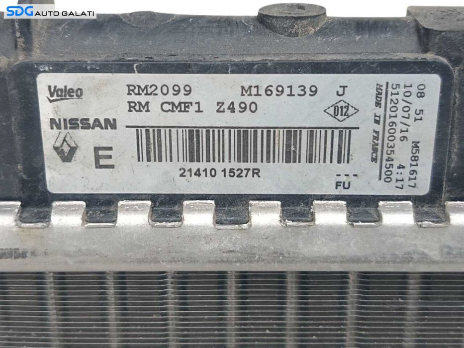 Radiator Apa Renault Kadjar 1.2 Benzina 2015 - 2025 Cod 214101527R [A0633]