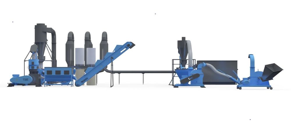 Utilaje productie Peleti pentru foc/Furaje animale, linie completă