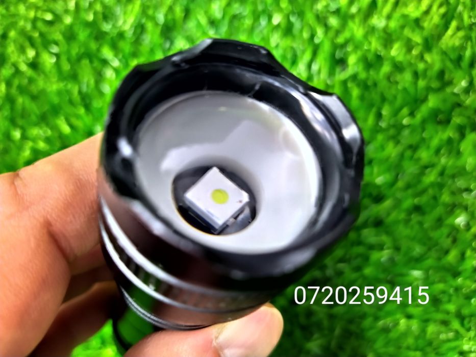 Lanterna cu LED Laser, zoom telescopic, magnet, reincarcabila, 30W