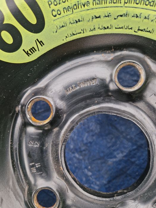 Roata de rezerva slim Volkswagen Scirocco 2014