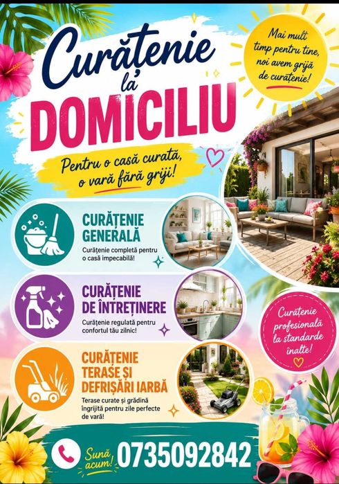 Curățenie la domiciliu!