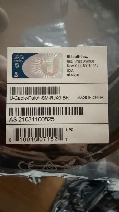 Set cabluri retea UBIQUITI UC Patch RJ45
