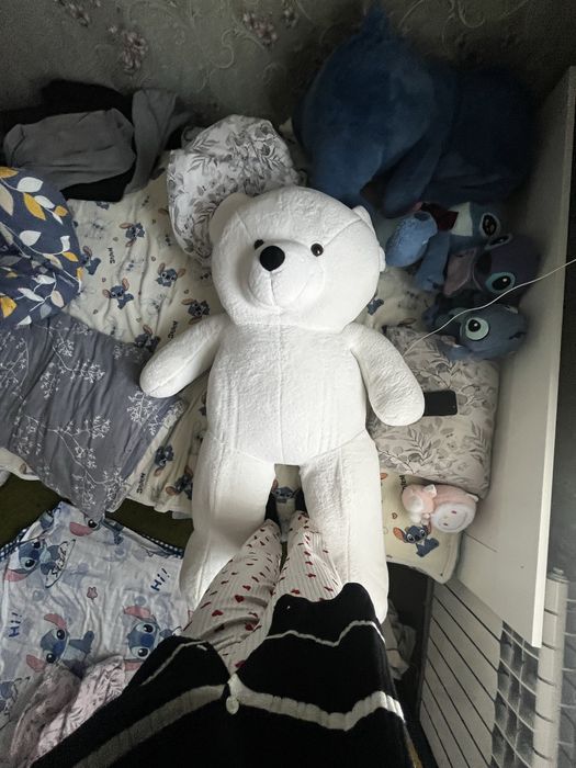 игрушка мишка белые