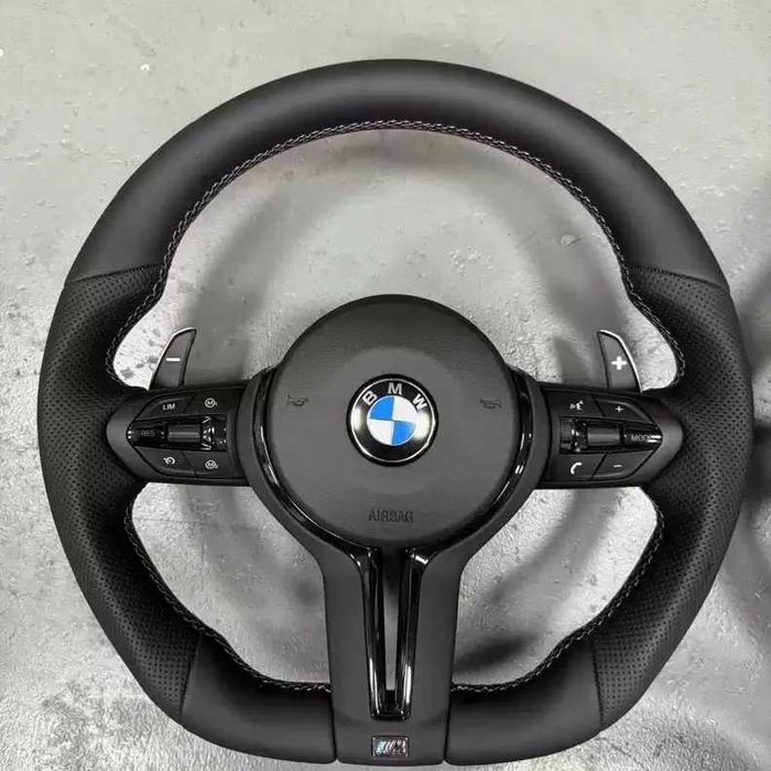 Volan Custom BMW M Performance | Piele & Cusături M | Seria F