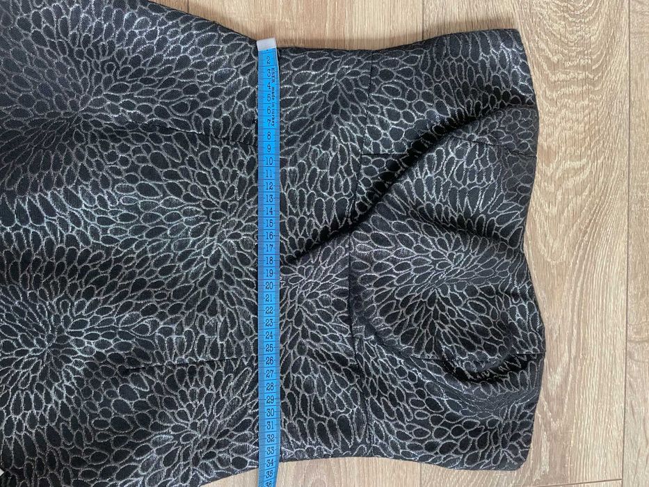 Rochie scurta de ocazie argintie fara bretele F&F  XS S