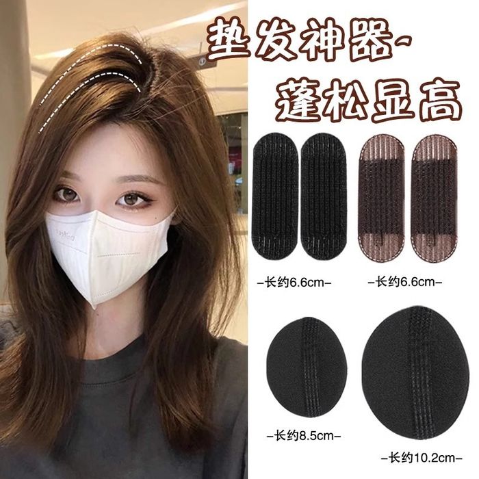 Волосы на заколке, подушки для объема волос