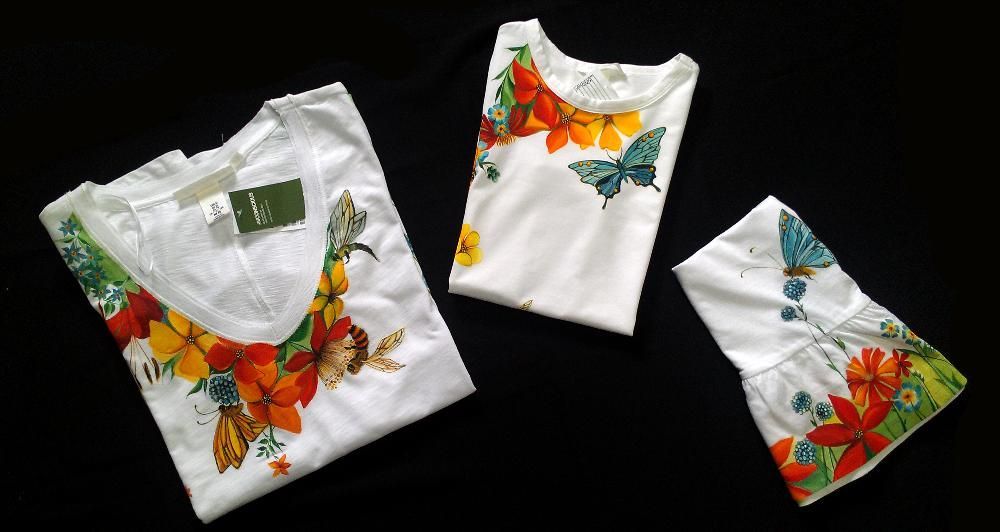 Tricouri pictate manual