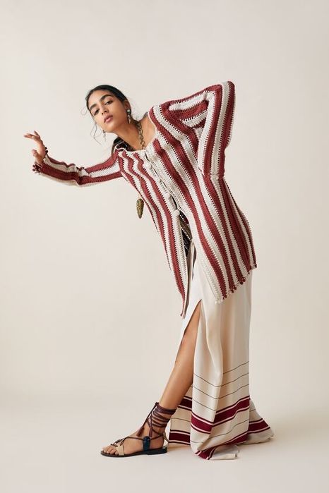 Cardigan croșetat Zara Studio