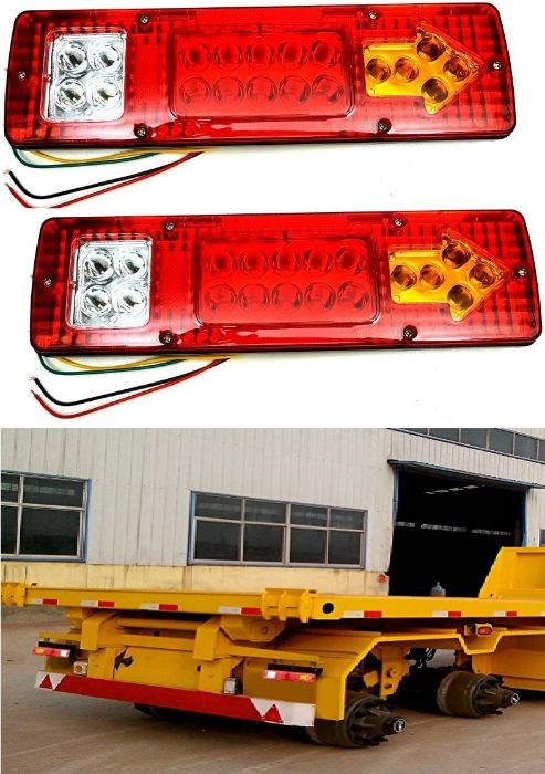 2 Lampi SET Auto LED Spate,4 Functii, Remorca, Camion, Trailer, 12V