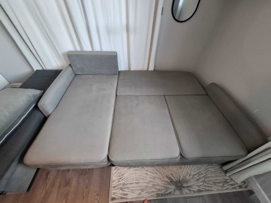 Ъглов диван с ракла и функция "сън". Площ 140/200.