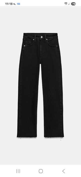 Дънки на Зара нови, черни.