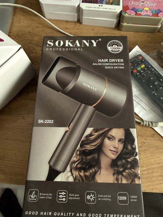Новый фен Sokany с насадками
