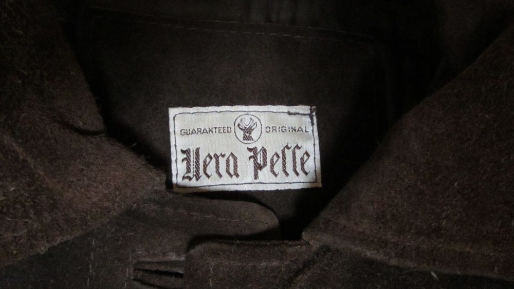 Haina Barbati Piele 100% Geaca Palton mar. L Italia