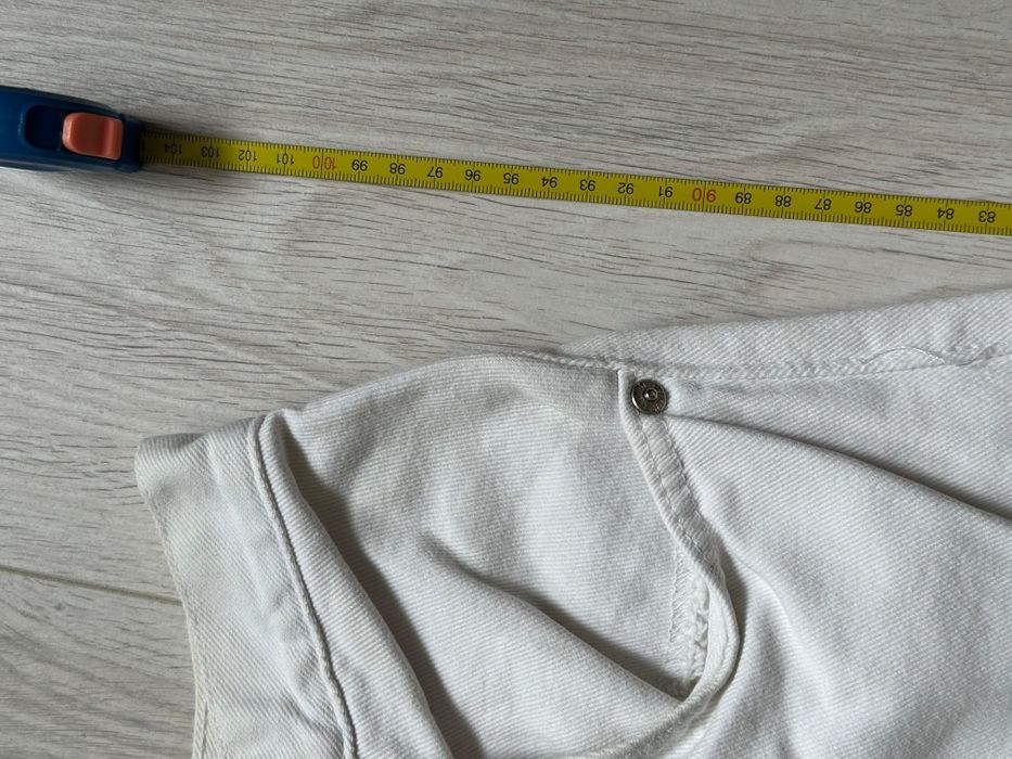 Blugi albi cu talie inalta The Falmer Les Classiques