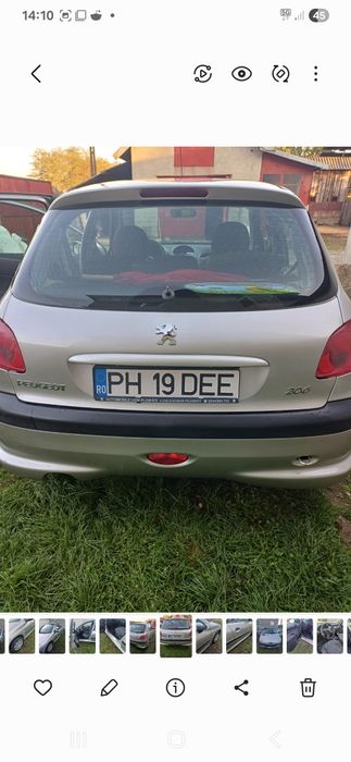 Vând masina pegeout 206