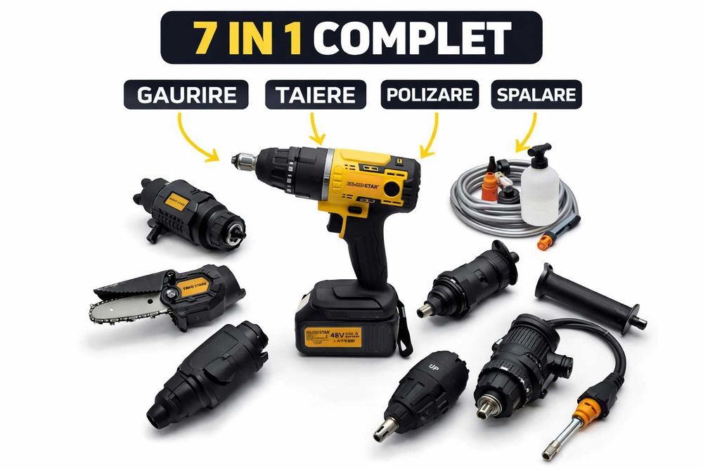 Set scule electrice Erko Star 7 in 1 complet