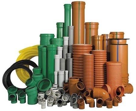 Гофра труба и канализационные труба