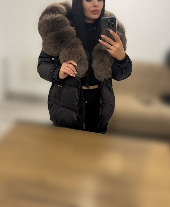 Geaca cu blana naturală