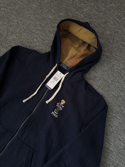 Оригинално Polo Ralph Lauren Bear Zip Up Hoodie