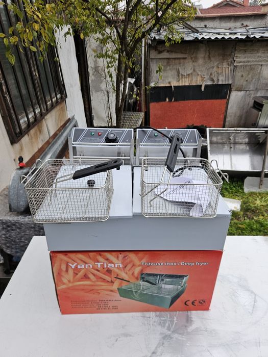 Фритюрник специално за пържене на мекици понички голяма вана