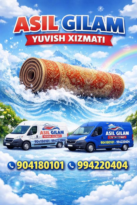 Gilam yuvish стирка ковров