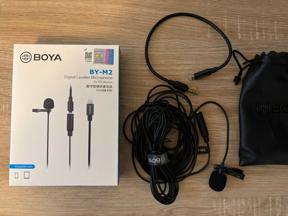 Boya BY-M2 Microfon Lavaliera pentru dispozitive iOS lightning