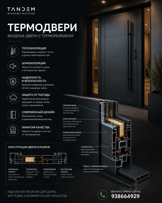 Термодвери с терморазрывом | Входные двери для частного дома