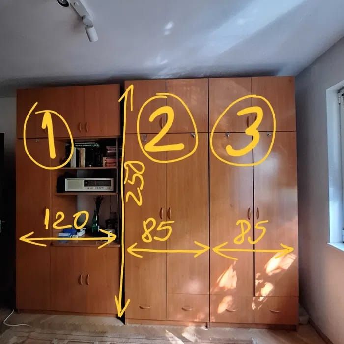 Mobilă de dormitor din PAL