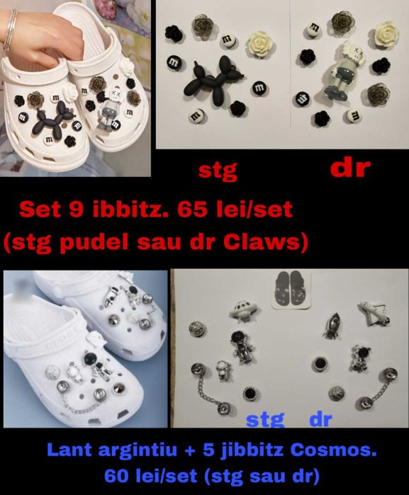 Jibbitz charmuri pt Crocs (seturi)