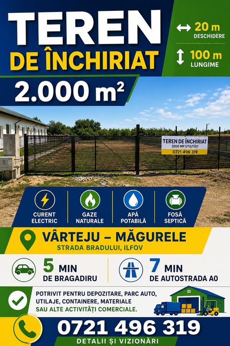Inchiriez teren Magurele