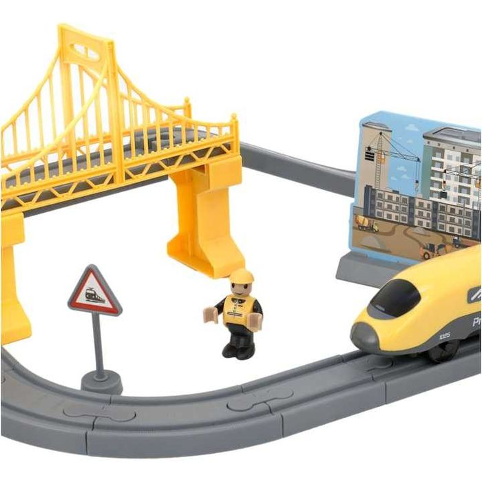 Circuit tren electric pentru copii,cu accesorii, 66 piese,nou